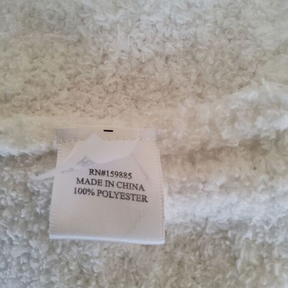 Hello Nite Plush Pullover Cozy Super Soft Crewneck Loungwear Sweater M White New - Picture 7 of 8